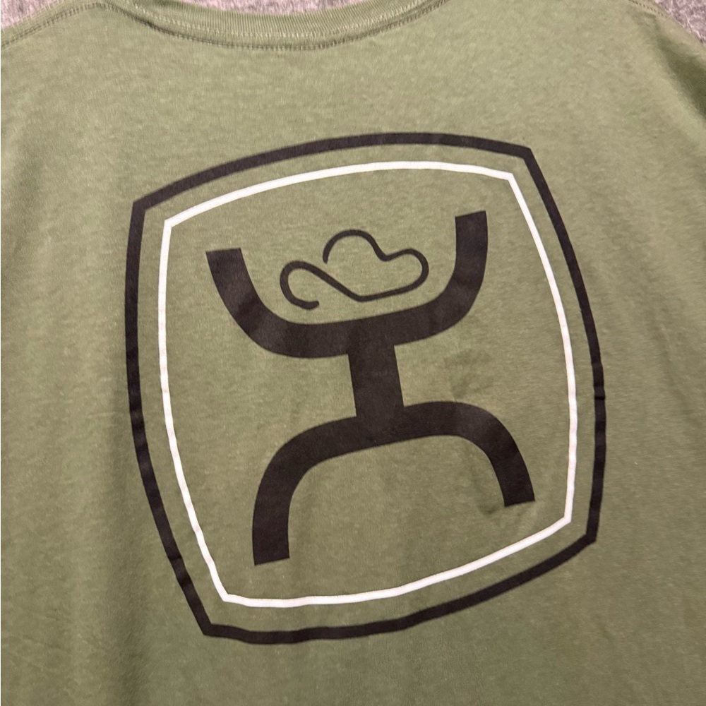 Hooey Tee Shirt Mens 3XL military green Graphic Soft Rodeo Western Farm NWT - Picture 4 of 10